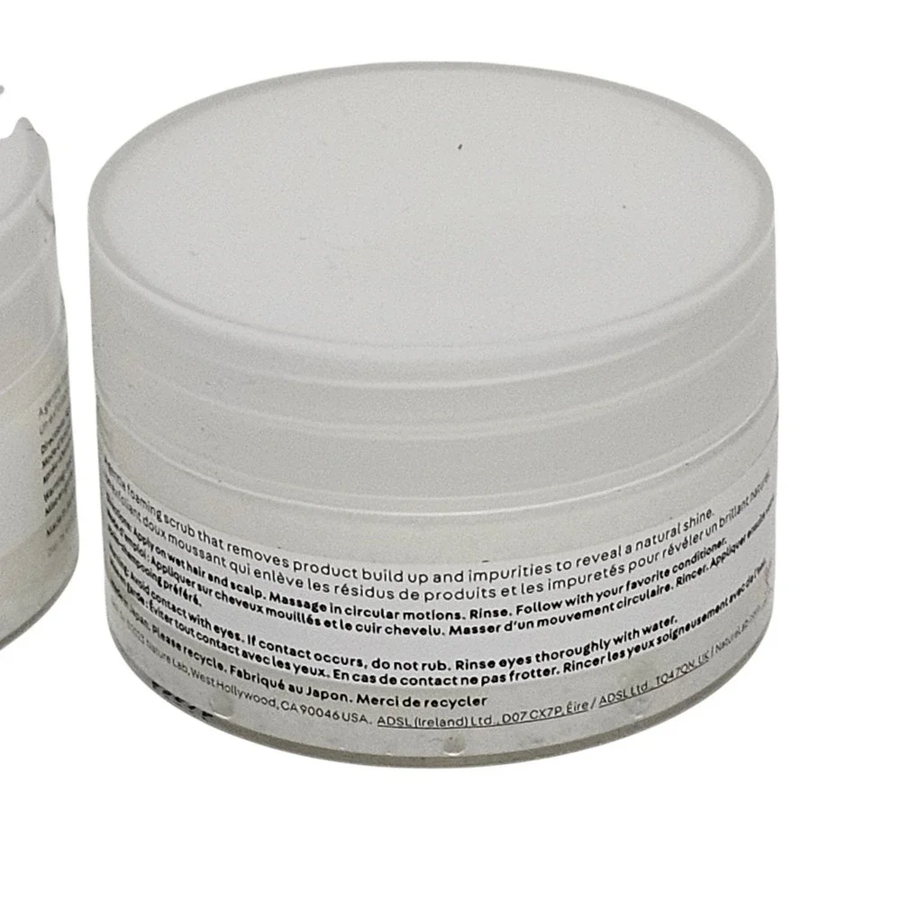 2 x Nature Lab Tokyo Perfect Clean 2 in 1 Scalp Scrub Clarifying Shampoo 1 oz.